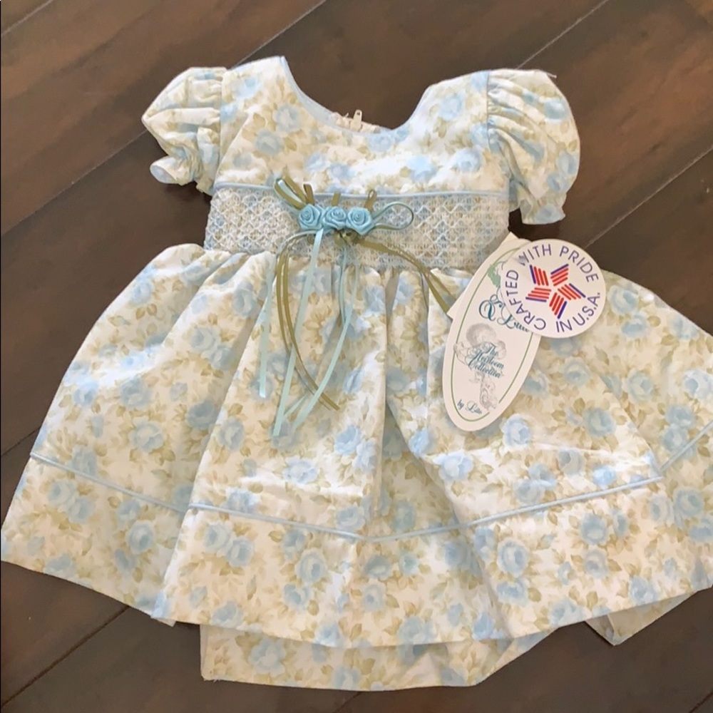 Sweet Pea and Lilli - Blue Floral Dress